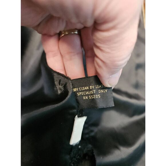 Express Vintage 80's black Leather Jacket Womens Size Small - Picture 11 of 13